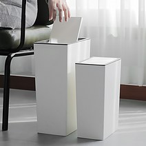 직사각형 휴지통 쓰레기 휴지 다용도 사무실 거실, 슬림라인 휴지통 미니뚜껑형