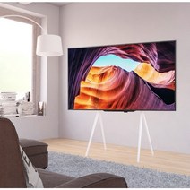 TV이젤 LG 삼성 프레임 티비스탠드 UP DOWN 75인치 이젤형 티비거치대 이동식, 티비거치대+셋탑박스거치대