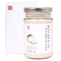 화이트토마토 분말 가루 흰색 하얀 흰 토마토 미백 먹는 자외선 차단제 피토플루엔 피토엔 엘라스틴 피쉬콜라겐 펩타이드 히알루론산 효능, 1병, 화이트토마토분말(100g)