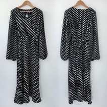 아이우먼 빅사이즈사랑해요 G517L202 도트패턴브이랩원피스 CR