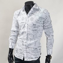 남성 샤링 패턴 셔츠 남방 봄신상품 NDP908S