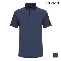 [INDIAN] 솔리드 시어서커 반팔 카라 티셔츠_MIGASVM3161