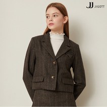 JJ지고트 울 헤링본 크롭 재킷 GMBP0JK21