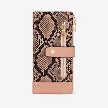 에이치씨컴즈 뱀피 스타일 스타일리쉬 여성장지갑 뱀피무늬 가죽 편안한 그립감 다양한 슬롯 많은 카드수납공간 139 장지갑