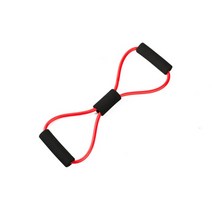 요가 저항 운동 밴드 체육관 휘트니스 장비 끌어 오기 로프 8 단어 가슴 확장기 탄성 근육 훈련 튜브 텐션 로프, 빨간색