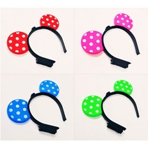 파티클럽 라이트 미키머리띠 22x17cm, 없음