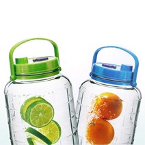 3L-8L 효소 발효식품 보관 유리병 혼수 신혼 가정식 카페 업소용 감성, 02. 숨쉬는 효소병 5L(색상랜덤), 1개