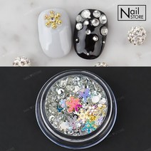 판타지 눈꽃 믹스(case)-3 / 눈꽃메탈참+눈꽃스팽글+크리스톤+참스톤/크리스마스네일추천, 없음, (case)-3/S263