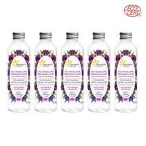 플로랑스네이쳐 유기농 클렌징 미셀라 워터 200ml x 5개 (총 1 000ml) 눈따가움 적은 99% 자연유래성분 메이크업 클렌징워터
