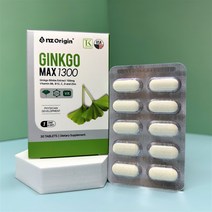 엔젯오리진 징코맥스 1300 1300mg x 30정 1개월분, 60정 2개월분