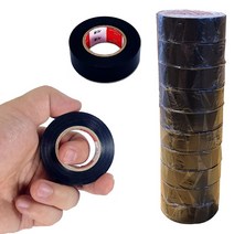 서통 전기테이프 테이팩스 흑색 갈색 적색 회색 청색 백색 녹색 황색 절연 비닐 10개, 흑색 10개