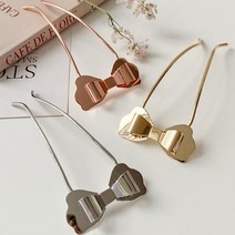 키메라제이 판리본 메탈 올림머리 비녀 유핀 헤어핀 3color