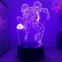 강아지 고양이 드라이룸 대형견 WooBong 램프 분고 길 잃은 개 3D LED 야간 조명 16 색 터치 원격 아크릴, 05 05_04 Remote 16Color Crack