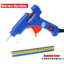 1108_쿠팡_글루건 (접착총)20W 글루 건 7*100MM 스틱 미니 핫멜트 건 산업용 DIY 열 전기 온도 수리 도구, 02 with 5pcs sticks_01 미국