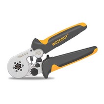 hsc8 6-46-6 톱니 모양의 자체 조정 래칫 페룰 압착 도구 키트 hsc4 6-4vxc9 16-6 고탄소강 조 압착 도구, hsc8 6-6 실버, 04 HSC8 6-6 Silver