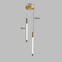 파워딜 골드 행잉 링 펜던트 조명 따뜻한 화이트 LED 램프 레스토랑 바 카페 U 모양, 10 D-2 heads_01 차가운 흰색