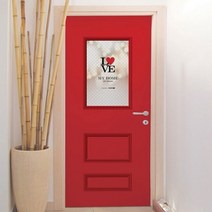 기타 바보사랑[케이알인터내셔날]현관문시트 HWS-28090 LOVE 레드