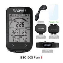 자전거속도계 자전거네비게이션 IGPSPORT-BSC100S IGS 사이클 컴퓨터 속도계 야외 승마 센서 MTB 로드 바, 09 BSC100S Pack 8