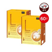 남양 루카스나인라떼 시그니처/ 더블샷/ 돌체/ 바닐라 60T 100T 스틱커피, 30개입, 2개