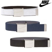 나이키 (Nike) 정품 남성용 Reversible (양면) 스트레치 웹 골프 벨트, ①화이트/블랙