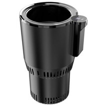 2 in 1 자동차 오피스 스마트 보온 컵 워머 쿨러 12V 머그 홀더 텀블러 음료 캔 병, 블랙