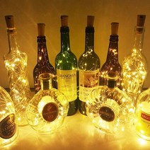 KC인증제품 LED 코르크 마개 와이어 전구 무드등, 2m20구, 무지개