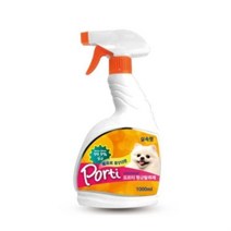 yyuu_4948 포르티 애완견 탈취제 베이비파우더향 1000ml 개 똥 진돗개 치와와 청결 똥 포메리안, 개구◇상품선택◇