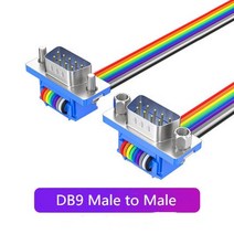 1PCS 20CM 1M DB9 남성-여성 케이블 D-Sub 직렬 포트 커넥터 어댑터 RS232 com 연장 DB15DB25 DB37, 03 DB9 M to M_03 Length 100cm