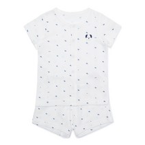 블루독베이비6 (WH) 클린BI뱀부반팔내의 4337005403 23SS 남아 여아 여름 신생아 출산 백일 돌 내의 반팔내