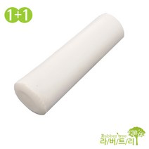 라버트리 천연라텍스 목 베개 폼 1+1, 화이트아이보리(속커버), 41*11.5(±2cm)