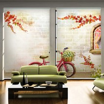 88mall 수채화 디자인 일러스트 롤스크린