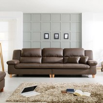 아로미가구 천연면피소가죽 러브 3인용 소파, 머그