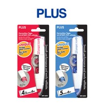 SS0813 PLUS 펜형 수정테이프 수정테이프 리필 (WH-604) (WH-605) (WH-604R-2P) (WH-605R-2P) (, 블루(WH-605)