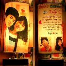 특별한선물팝콘 포토이니셜 생일축하해 포토스탠드, 터치