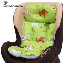 호호아줌마 카시트 유모차 일체형 시트, 포니그린+블루도트 인견