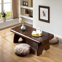 솔마루 원목좌탁 1200