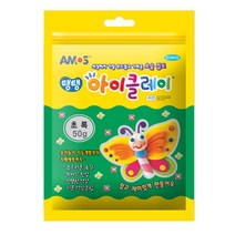 아모스 탱탱 아이클레이 파우치, 초록, 50g