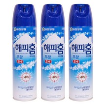 해피홈 에어로솔 무향 500ml 모기/파리, 3개, 1개입