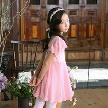 벨라걸스 유아 아동 여아 일체형 발레복 루피너스 쉬폰
