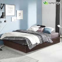 [가구야] 677 일반형 더블침대-매트리스 포함, 화이트, 01_참숯 양면 매트리스