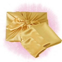 국산 공단보자기, 1장, 황토색-특대형