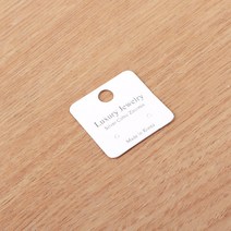 비즈아이 선물포장, 03_귀걸이포장지30X30mm_화이트(LuxuryJewely)_1팩(200개)