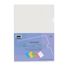 문화)반투명/고투명홀더 A4 (5칼라), 적색(세로), 10매
