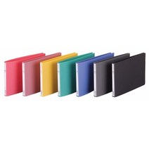 문화산업 A5 수입지 / PP 펀치리스화일, PP노랑, 1개