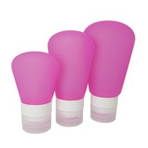 보냄 실리콘 화장품용기공병, 핑크, 60ML, 1개