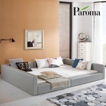 [파로마] 프리미엄 럭셔리 패밀리 침대, 다비드(아이보리)SS+SS, 침대+매트(7존FM라텍스)