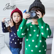 제제 아동 도트 니트