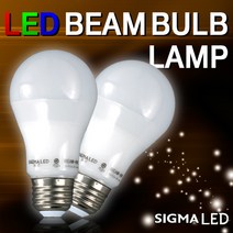 시그마램프 LED 보안등/30W/40W/55W/75W, LED 전구, [선택 02-05] LED 빔벌브램프 10W(주광색)