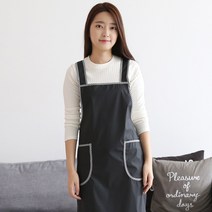 데코에버 가벼운 방수앞치마 김장앞치마 추천, 블랙, 1