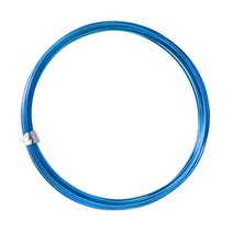 문구조아 공예용철사 칼라철사 와이어, $O3Y_D형(3~3.2mm*1.5~2M) : 파랑, 1개